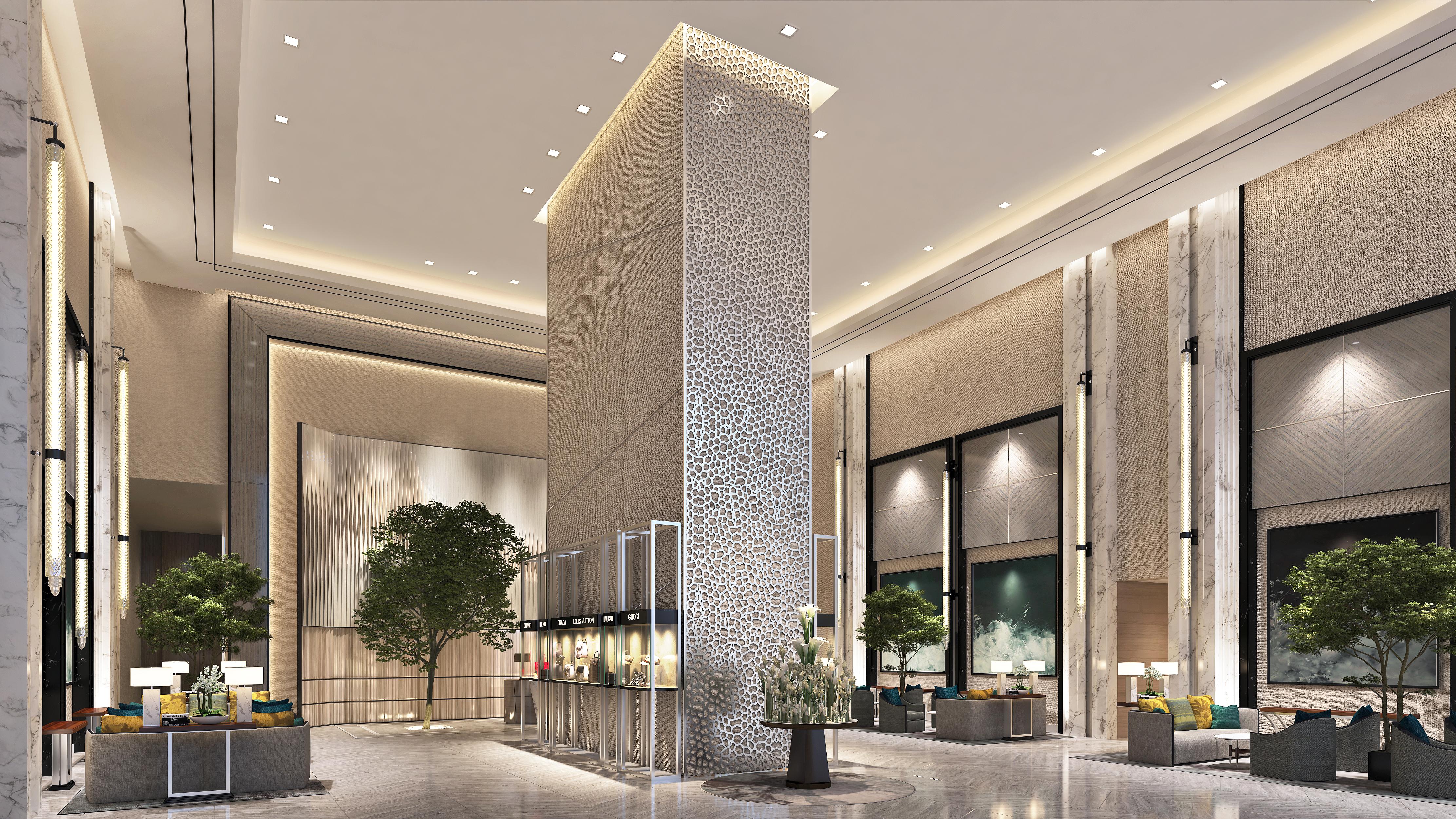 喷泉地标酒店 迪拜 外观 照片 The lobby of the hotel