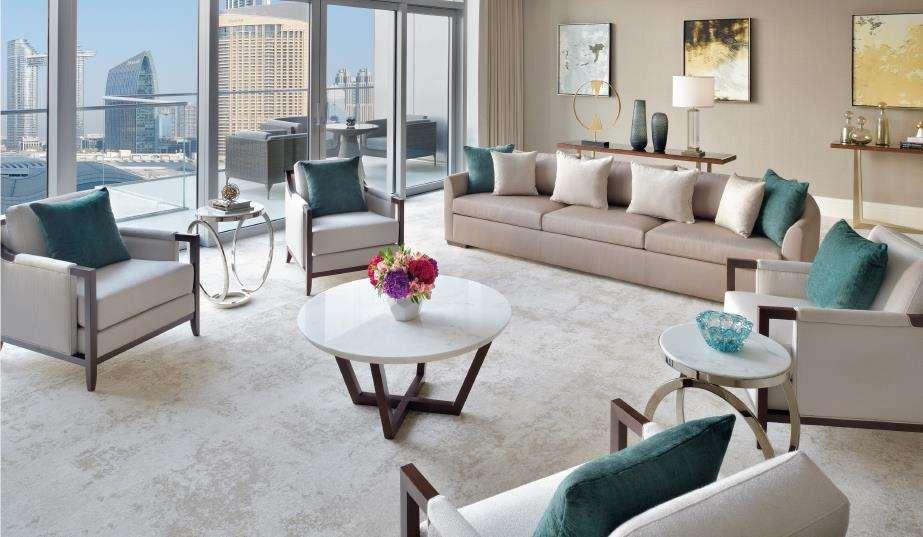 喷泉地标酒店 迪拜 客房 照片 Living room
