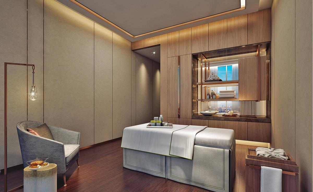 喷泉地标酒店 迪拜 外观 照片 A treatment room at the spa